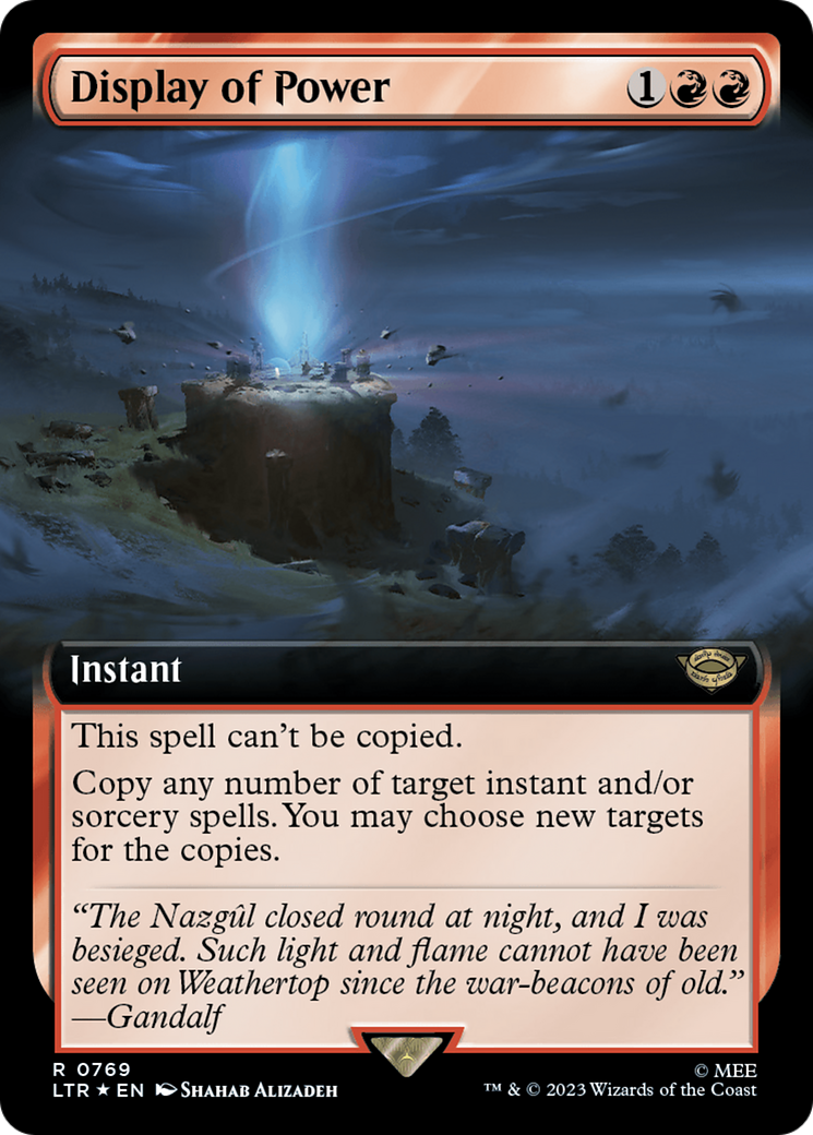 Display of Power (Extended Art) (Surge Foil) [The Lord of the Rings: Tales of Middle-Earth] - Magic: The Gathering - Card Brawlers | Quebec | Canada |