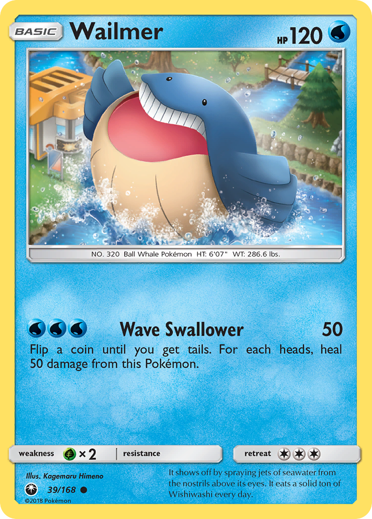Wailmer (39/168) [Sun & Moon: Celestial Storm] - Pokémon - Card Brawlers | Quebec | Canada |