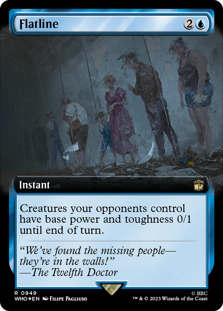 Flatline (Extended Art) (Surge Foil) [Doctor Who] - Magic: The Gathering - Card Brawlers | Quebec | Canada |