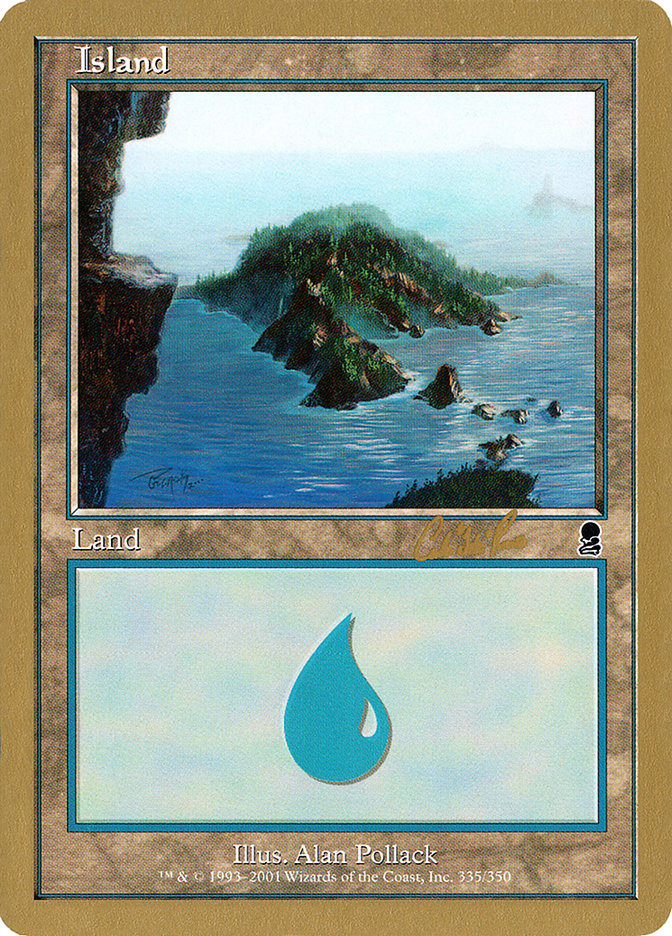 Island (cr335) (Carlos Romao) [World Championship Decks 2002] - Magic: The Gathering - Card Brawlers | Quebec | Canada |