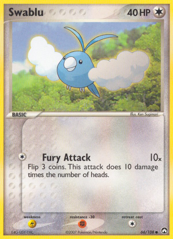 Swablu (66/108) [EX: Power Keepers] - Pokémon - Card Brawlers | Quebec | Canada |