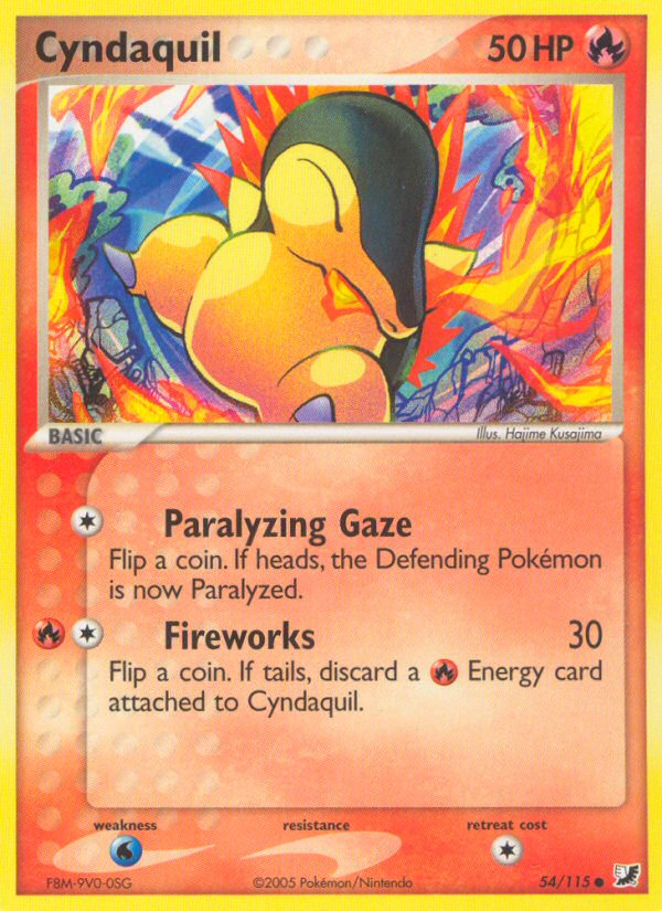 Cyndaquil (54/115) [EX: Unseen Forces] - Pokémon - Card Brawlers | Quebec | Canada |