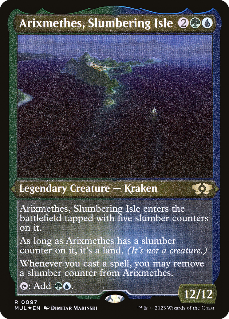 Arixmethes, Slumbering Isle (Foil Etched) [Multiverse Legends] - Magic: The Gathering - Card Brawlers | Quebec | Canada |