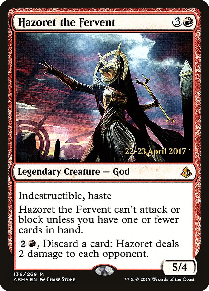 Hazoret the Fervent [Amonkhet Prerelease Promos] - Magic: The Gathering - Card Brawlers | Quebec | Canada |