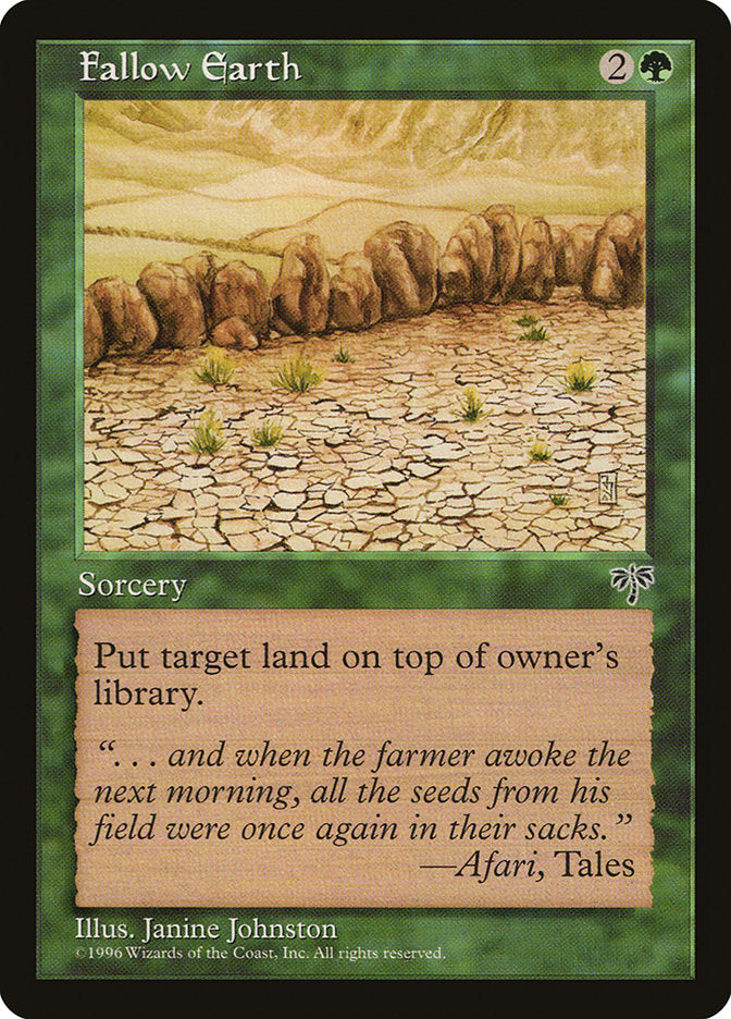 Fallow Earth [Mirage] - Magic: The Gathering - Card Brawlers | Quebec | Canada |