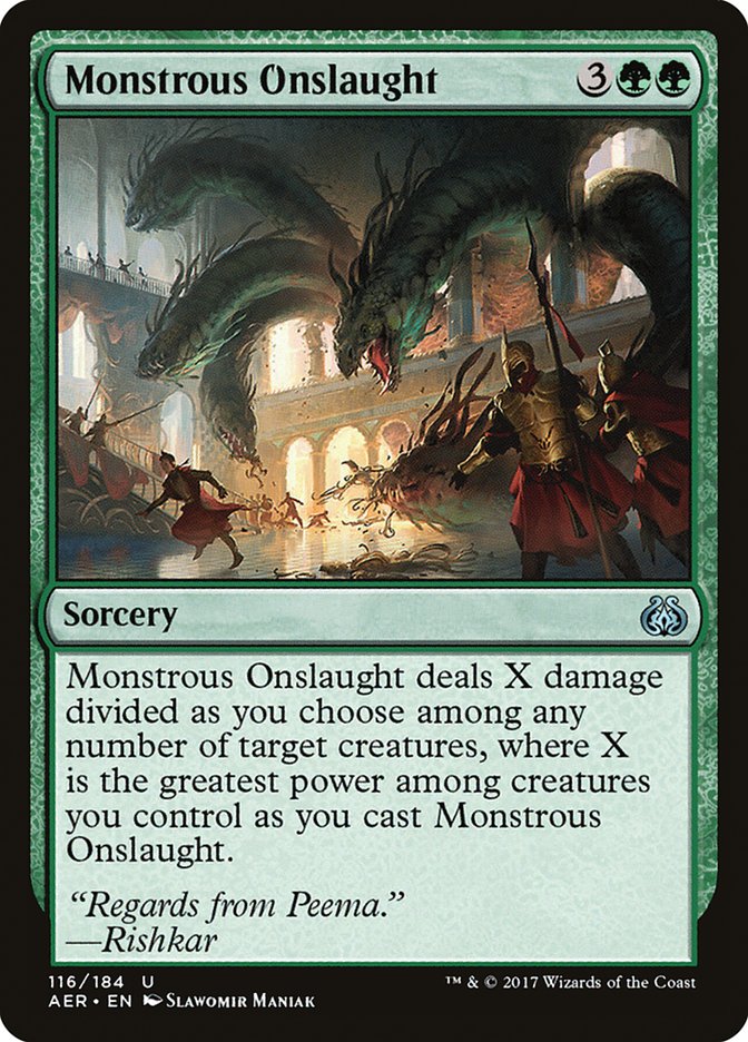Monstrous Onslaught [Aether Revolt] - Magic: The Gathering - Card Brawlers | Quebec | Canada |