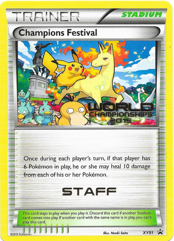 Champions Festival (XY91) (2015 Quarter Finalist) [XY: Black Star Promos] - Pokémon - Card Brawlers | Quebec | Canada |