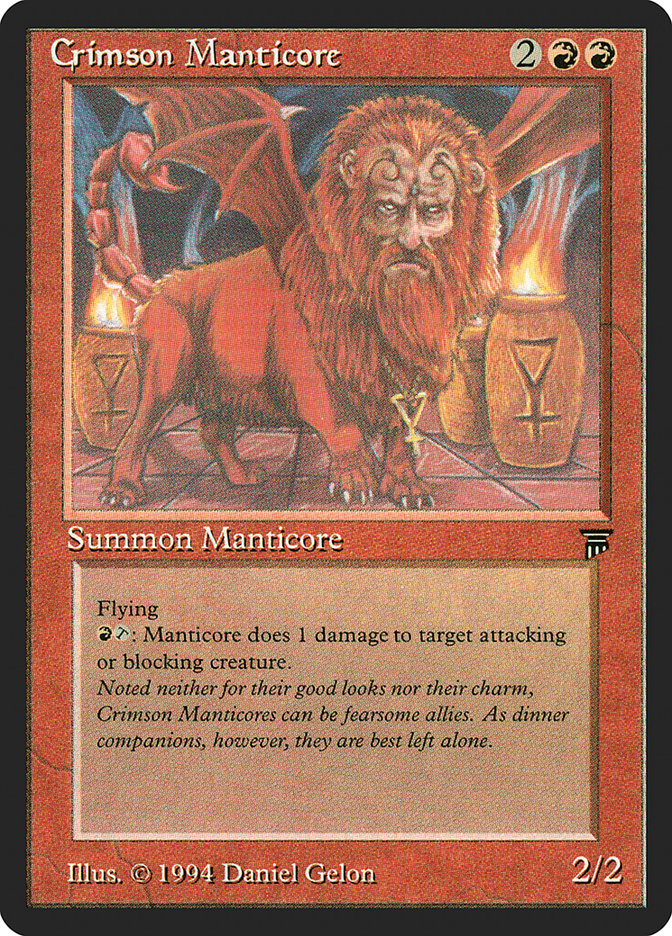 Crimson Manticore [Legends] - Magic: The Gathering - Card Brawlers | Quebec | Canada |