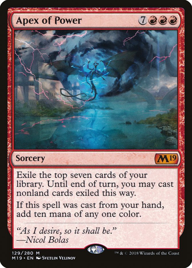 Apex of Power [Core Set 2019] - Magic: The Gathering - Card Brawlers | Quebec | Canada |