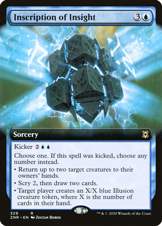 Inscription of Insight (Extended Art) [Zendikar Rising] - Magic: The Gathering - Card Brawlers | Quebec | Canada |