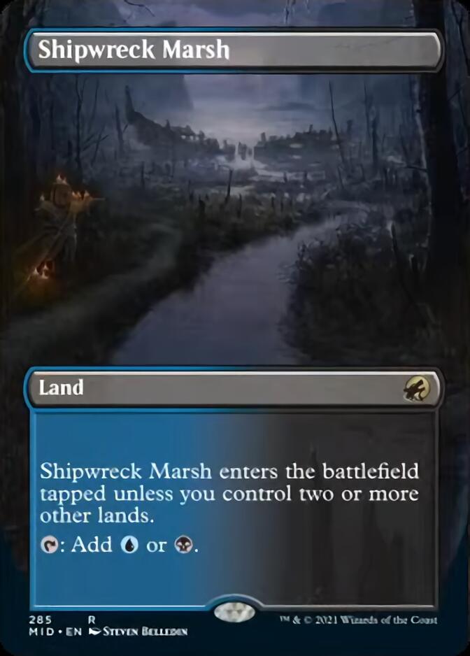 Shipwreck Marsh (Borderless Alternate Art) [Innistrad: Midnight Hunt] - Magic: The Gathering - Card Brawlers | Quebec | Canada |