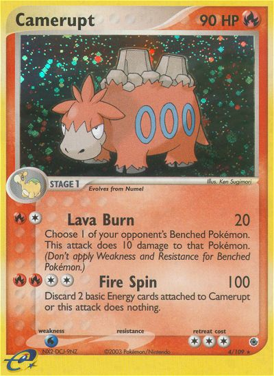 Camerupt (4/109) [EX: Ruby & Sapphire] - Pokémon - Card Brawlers | Quebec | Canada |