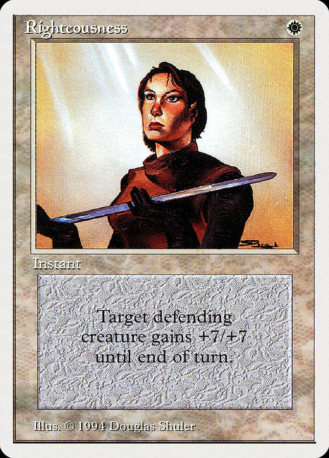 Righteousness [Summer Magic / Edgar] - Magic: The Gathering - Card Brawlers | Quebec | Canada |