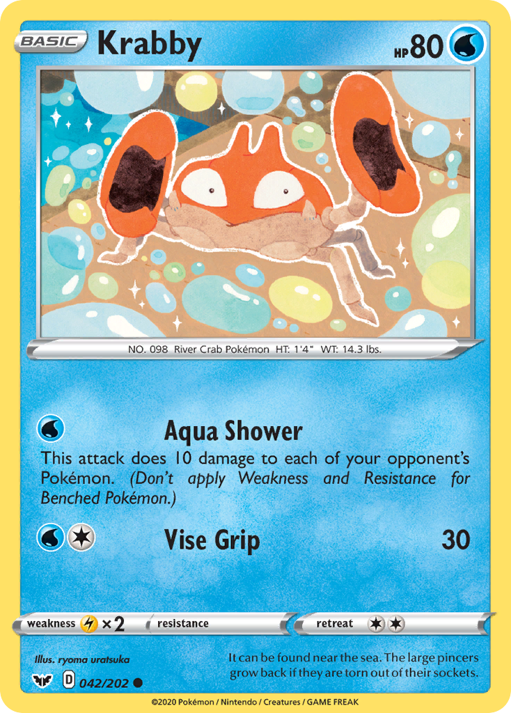 Krabby (042/202) [Sword & Shield: Base Set] - Pokémon - Card Brawlers | Quebec | Canada |