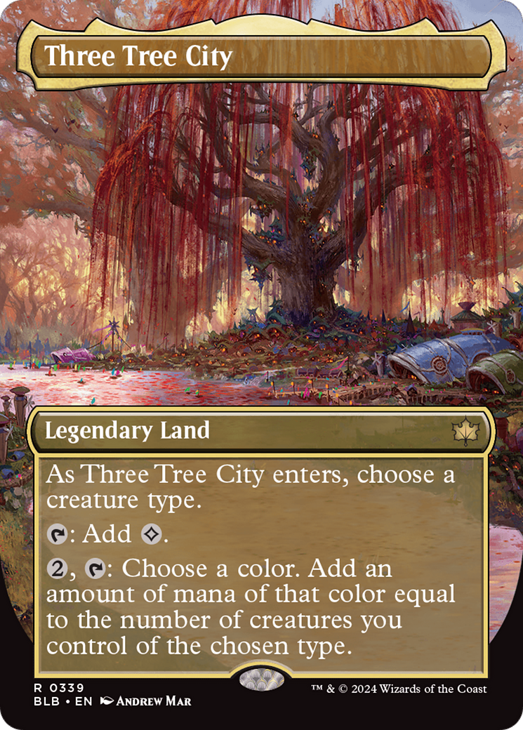 Three Tree City (Borderless) (0339) [Bloomburrow] - Magic: The Gathering - Card Brawlers | Quebec | Canada |