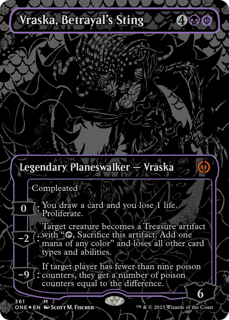 Vraska, Betrayal's Sting (Oil Slick Raised Foil) [Phyrexia: All Will Be One] - Magic: The Gathering - Card Brawlers | Quebec | Canada |