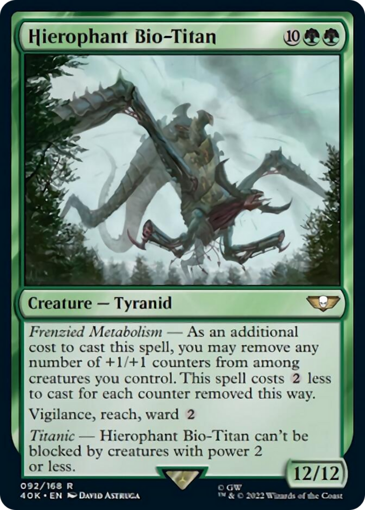 Hierophant Bio-Titan (Surge Foil) [Warhammer 40,000] - Magic: The Gathering - Card Brawlers | Quebec | Canada |