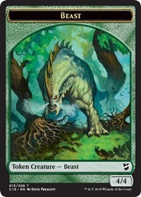Beast (013) // Plant Double-Sided Token [Commander 2018 Tokens] - Magic: The Gathering - Card Brawlers | Quebec | Canada |