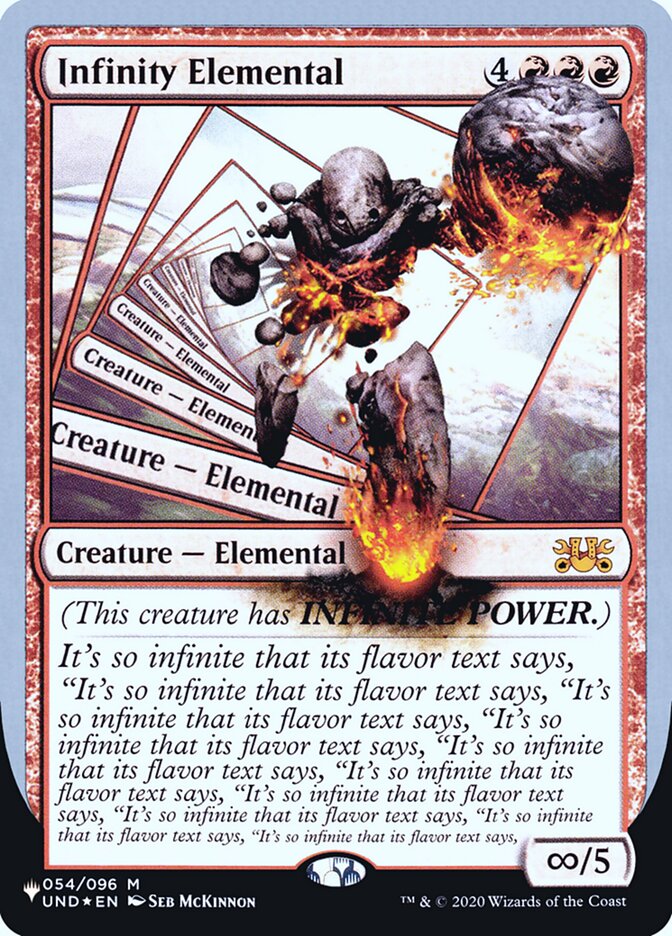 Infinity Elemental (Unfinity Foil Edition) [The List] - Magic: The Gathering - Card Brawlers | Quebec | Canada |