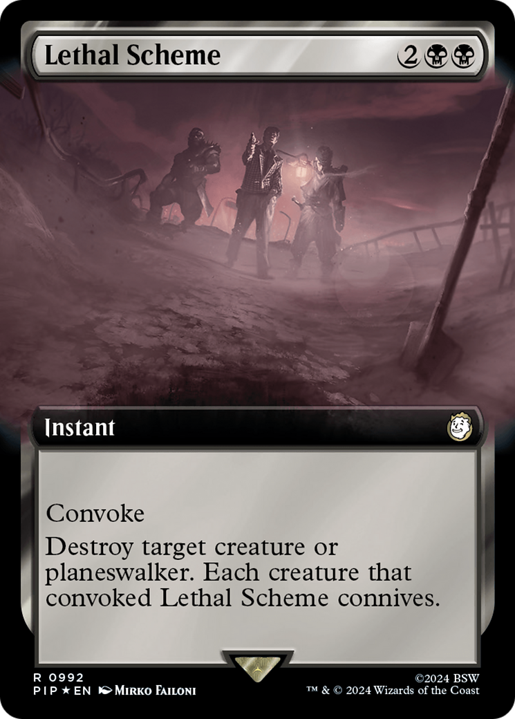 Lethal Scheme (Extended Art) (Surge Foil) [Fallout] - Magic: The Gathering - Card Brawlers | Quebec | Canada |