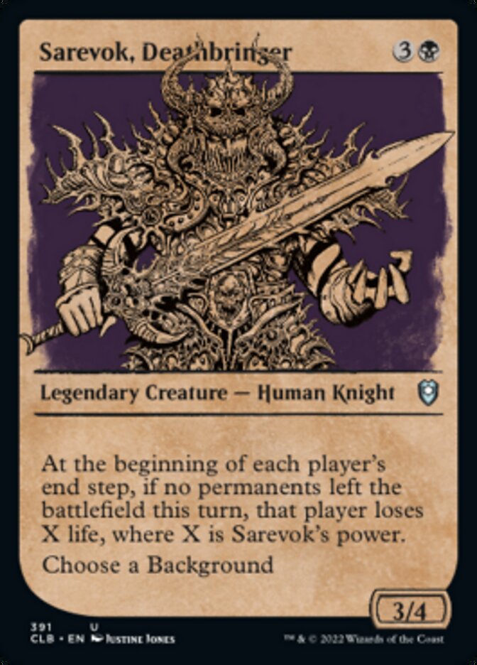 Sarevok, Deathbringer (Showcase) [Commander Legends: Battle for Baldur's Gate] - Magic: The Gathering - Card Brawlers | Quebec | Canada |