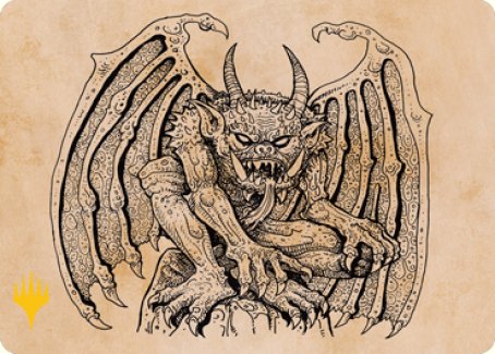 Cloister Gargoyle (Showcase) Art Card (Gold-Stamped Signature) [Dungeons & Dragons: Adventures in the Forgotten Realms Art Series] - Magic: The Gathering - Card Brawlers | Quebec | Canada |