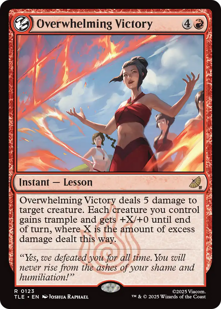 Overwhelming Victory [Avatar: The Last Airbender: Eternal-Legal] - Magic: The Gathering - Card Brawlers | Quebec | Canada |