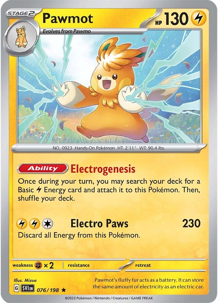 Pawmot (076/198) [Scarlet & Violet: Base Set] - Pokémon - Card Brawlers | Quebec | Canada |
