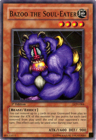 Bazoo the Soul-Eater [LON-064] Super Rare - Yu-Gi-Oh! - Card Brawlers | Quebec | Canada |