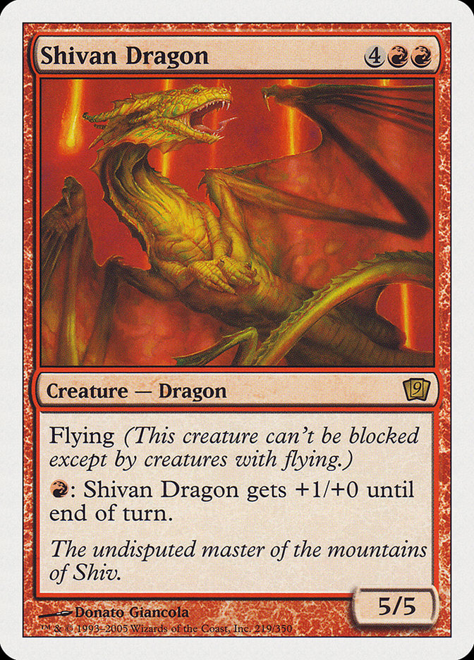 Shivan Dragon [Ninth Edition] - Magic: The Gathering - Card Brawlers | Quebec | Canada |