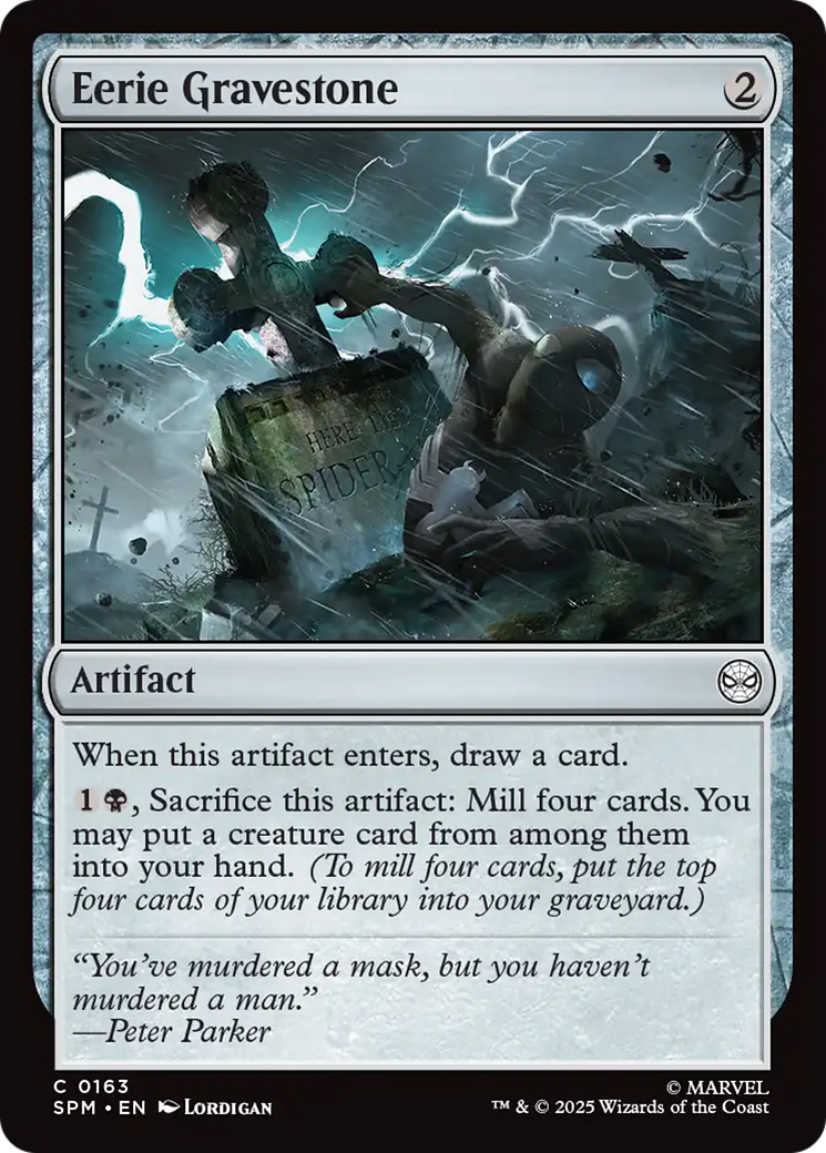 Eerie Gravestone [Marvel's Spider-Man] - Magic: The Gathering - Card Brawlers | Quebec | Canada |