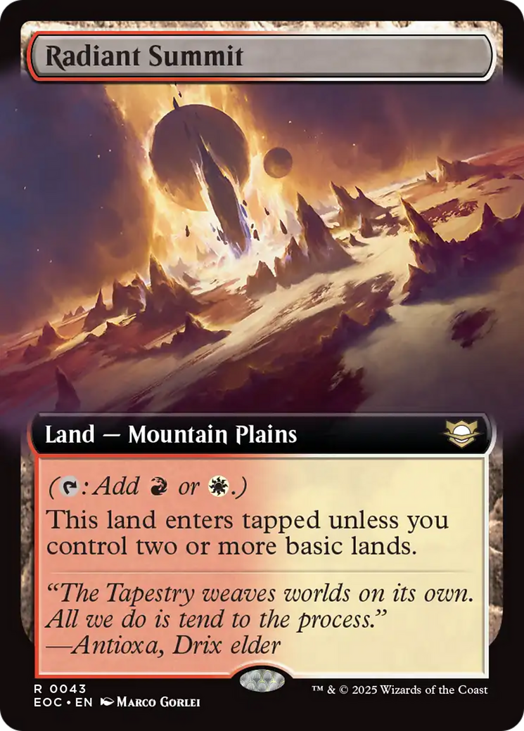 Radiant Summit (Extended Art) [Edge of Eternities Commander] - Magic: The Gathering - Card Brawlers | Quebec | Canada |