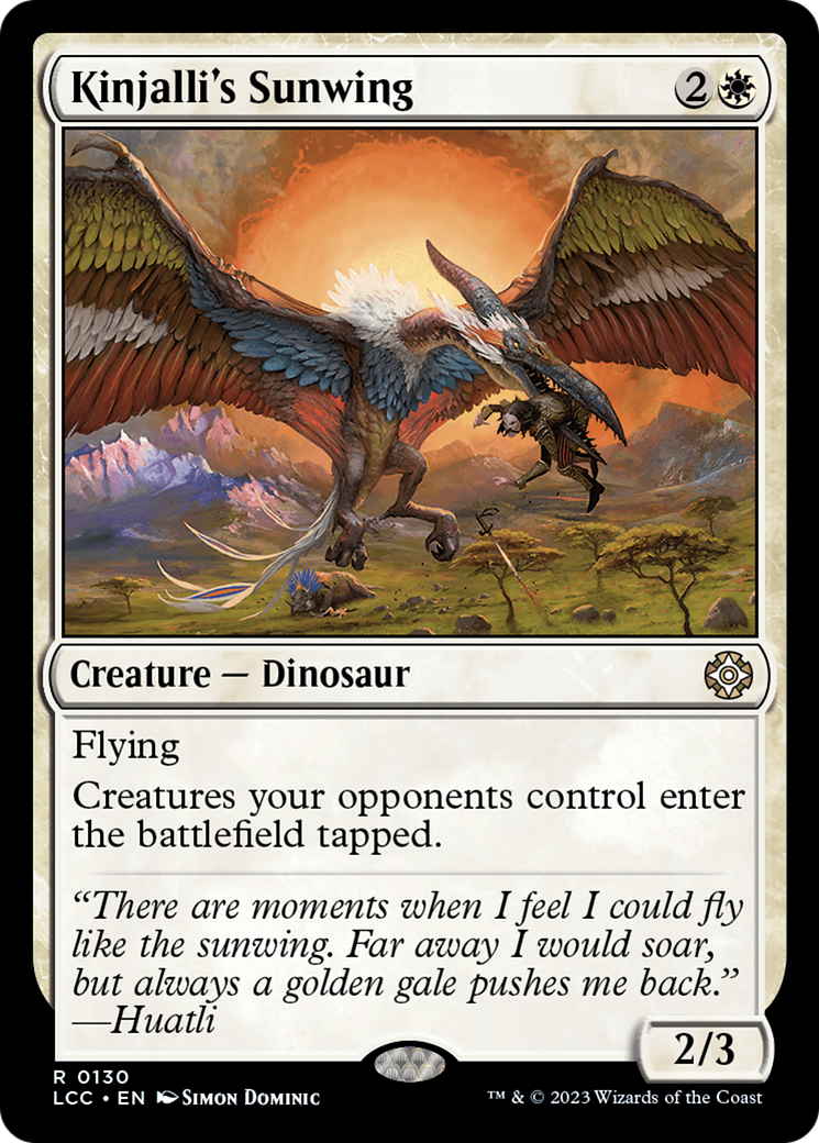 Kinjalli's Sunwing [The Lost Caverns of Ixalan Commander] - Magic: The Gathering - Card Brawlers | Quebec | Canada |