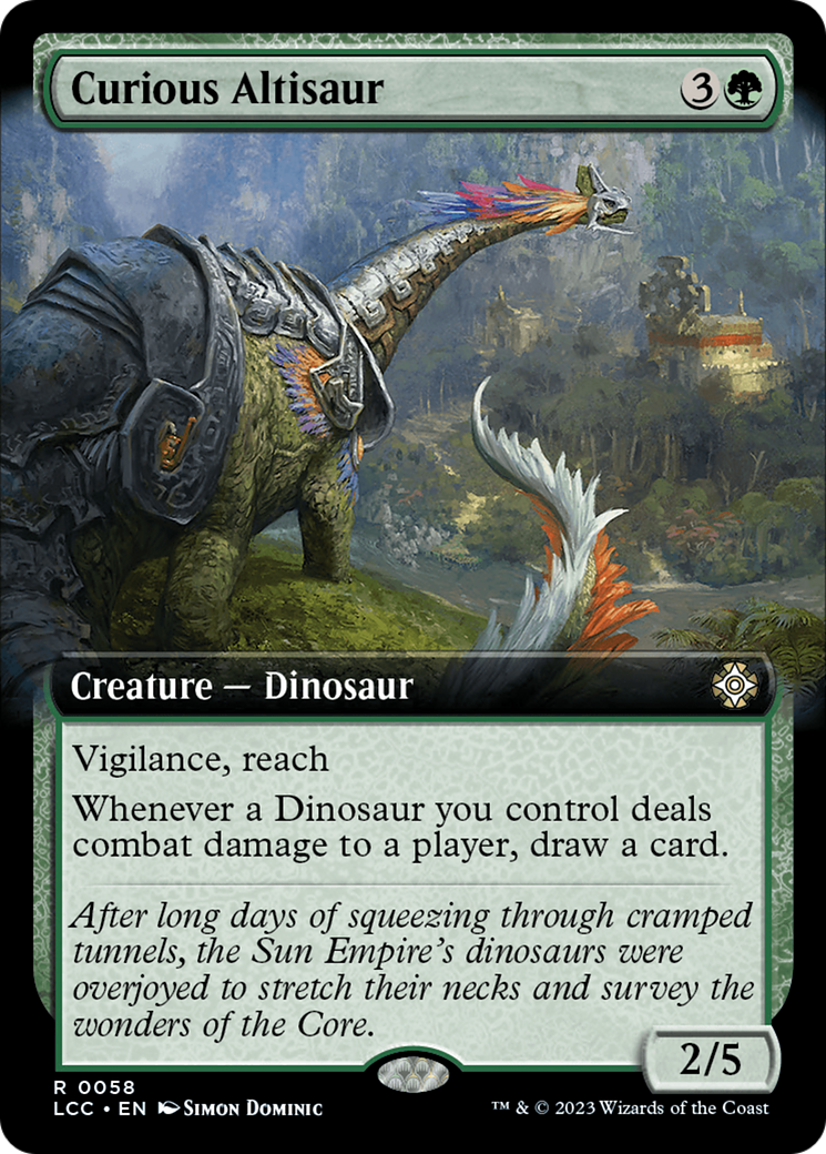 Curious Altisaur (Extended Art) [The Lost Caverns of Ixalan Commander] - Magic: The Gathering - Card Brawlers | Quebec | Canada |