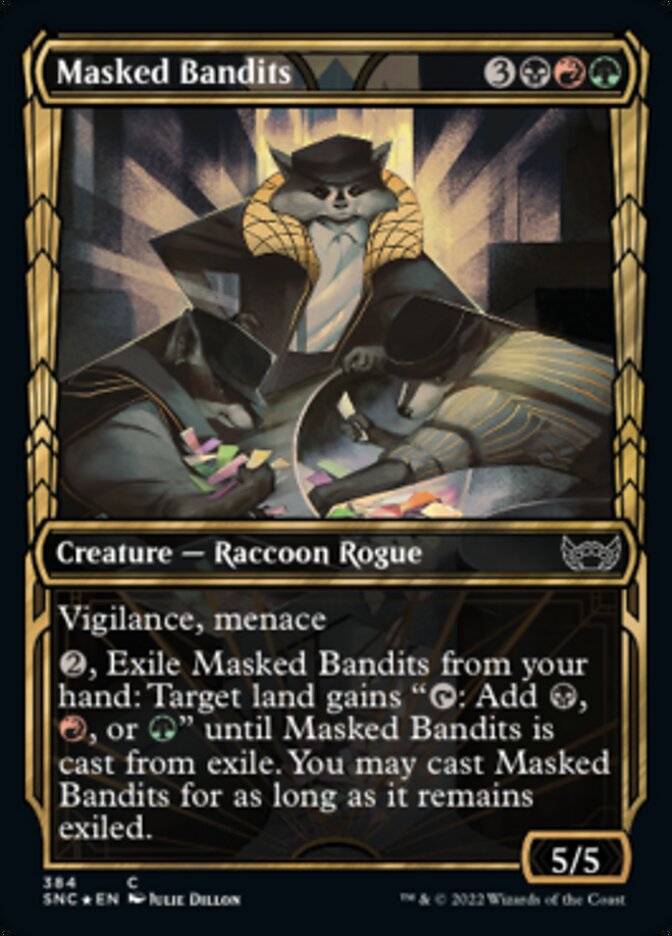 Masked Bandits (Showcase Golden Age Gilded Foil) [Streets of New Capenna] - Magic: The Gathering - Card Brawlers | Quebec | Canada |