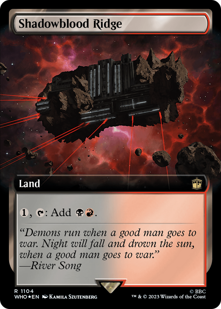 Shadowblood Ridge (Extended Art) (Surge Foil) [Doctor Who] - Magic: The Gathering - Card Brawlers | Quebec | Canada |