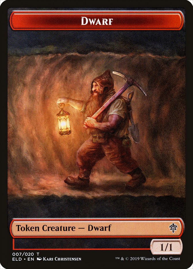 Dwarf Token [Throne of Eldraine Tokens] - Magic: The Gathering - Card Brawlers | Quebec | Canada |