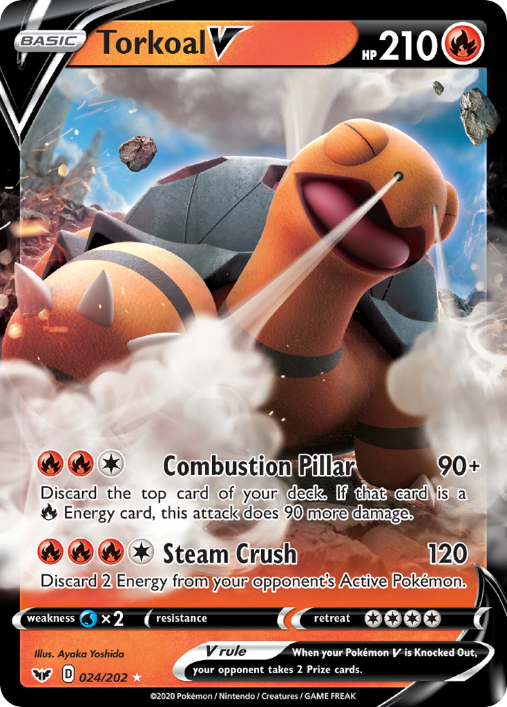 Torkoal V (024/202) [Sword & Shield: Base Set] - Pokémon - Card Brawlers | Quebec | Canada |