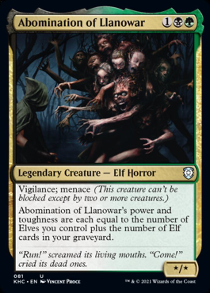 Abomination of Llanowar [Kaldheim Commander] - Card Brawlers