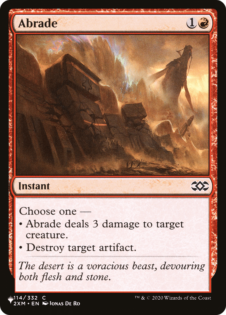 Abrade (2XM) [The List] - Card Brawlers