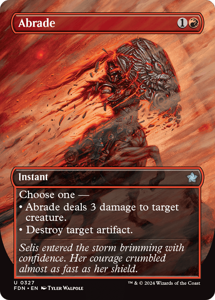 Abrade (Borderless) [Foundations] - Card Brawlers