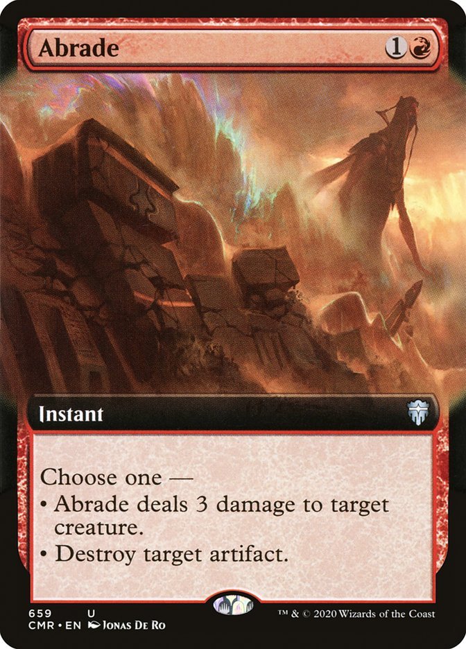 Abrade (Extended Art) [Commander Legends] - Card Brawlers