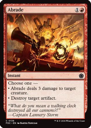 Abrade (FDC-136) - Commander: Foundations - Card Brawlers