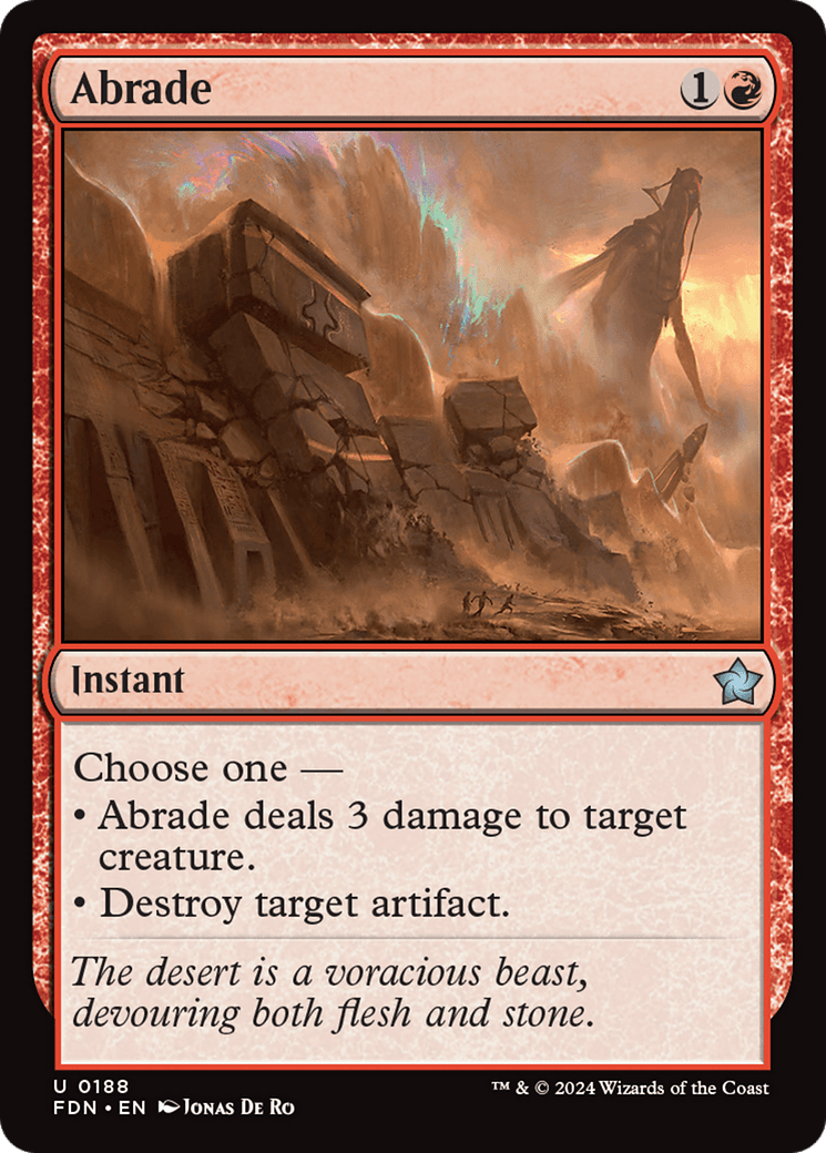 Abrade [Foundations] - Card Brawlers