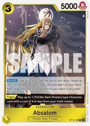 Absalom (OP14-100) - The Azure Sea's Seven Foil - Card Brawlers