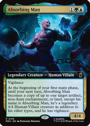 Absorbing Man (Extended Art) (MSH-416) - Marvel Super Heroes Foil - Card Brawlers