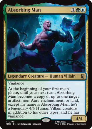 Absorbing Man (MSH-199) - Marvel Super Heroes - Card Brawlers