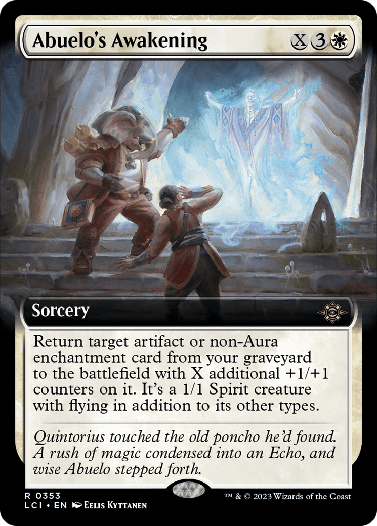 Abuelo's Awakening (Extended Art) [The Lost Caverns of Ixalan] - Card Brawlers