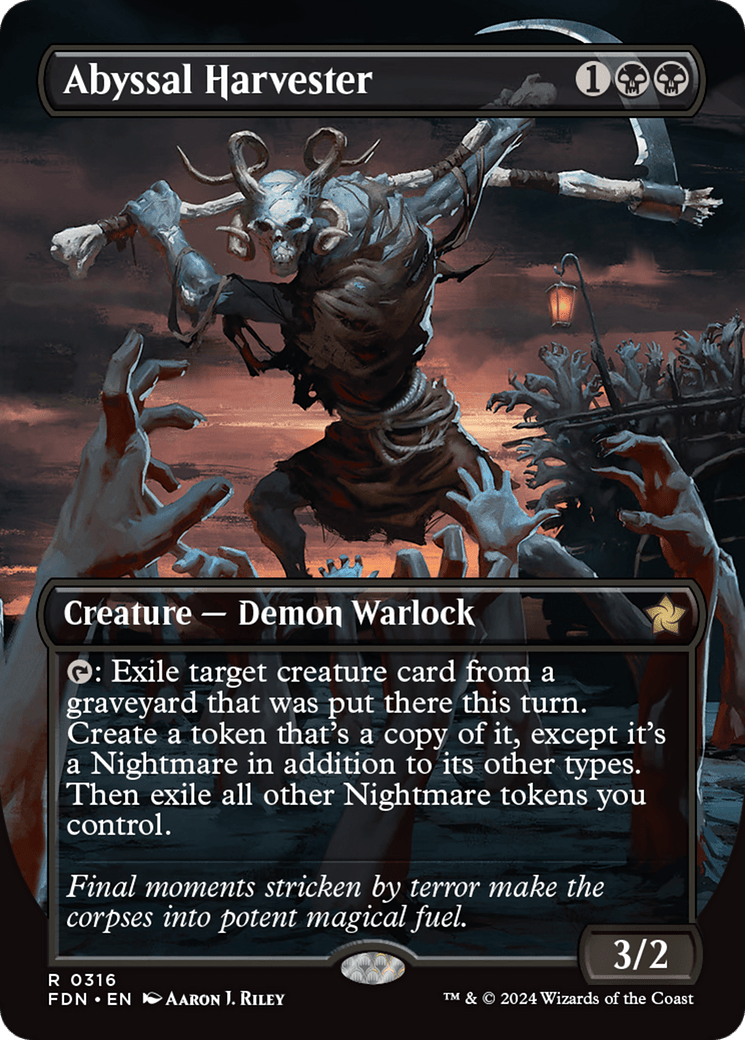 Abyssal Harvester (Borderless) [Foundations] - Card Brawlers