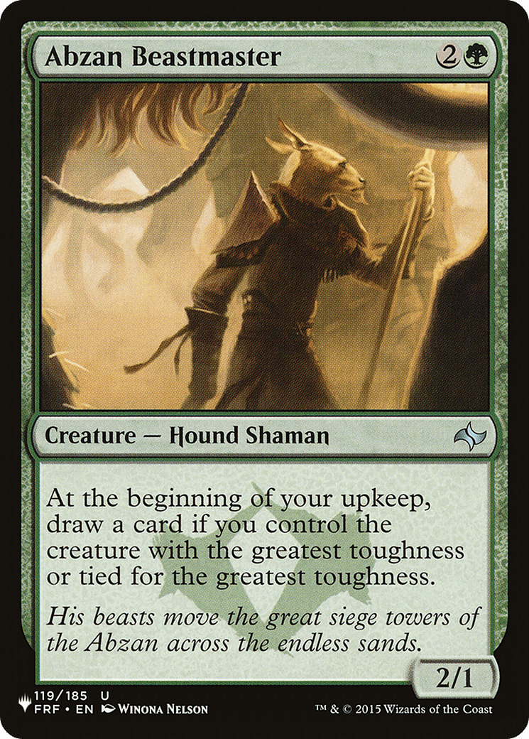 Abzan Beastmaster [The List] - Card Brawlers
